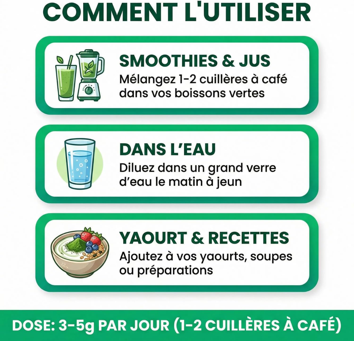 Chlorella Pure Powder | Chlorella Detox Heavy Metals, Chlorophyll | Superfood 60% Protein, Iron, Vitamins | Immunity, Energy, Digestion Support | Radiated Cell Wall | Vulgaris - Image 5