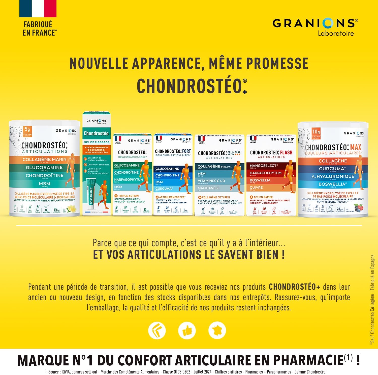 GRANIONS CHONDROSTEO+ MAX COLLAGENE 225 g, Collagen and Hyaluronic Acid + Turmeric + Boswellia - Joints, Muscle, Tendons, Cartilage, Bones - Wild Fruit Tastes - 20 Days - Image 8
