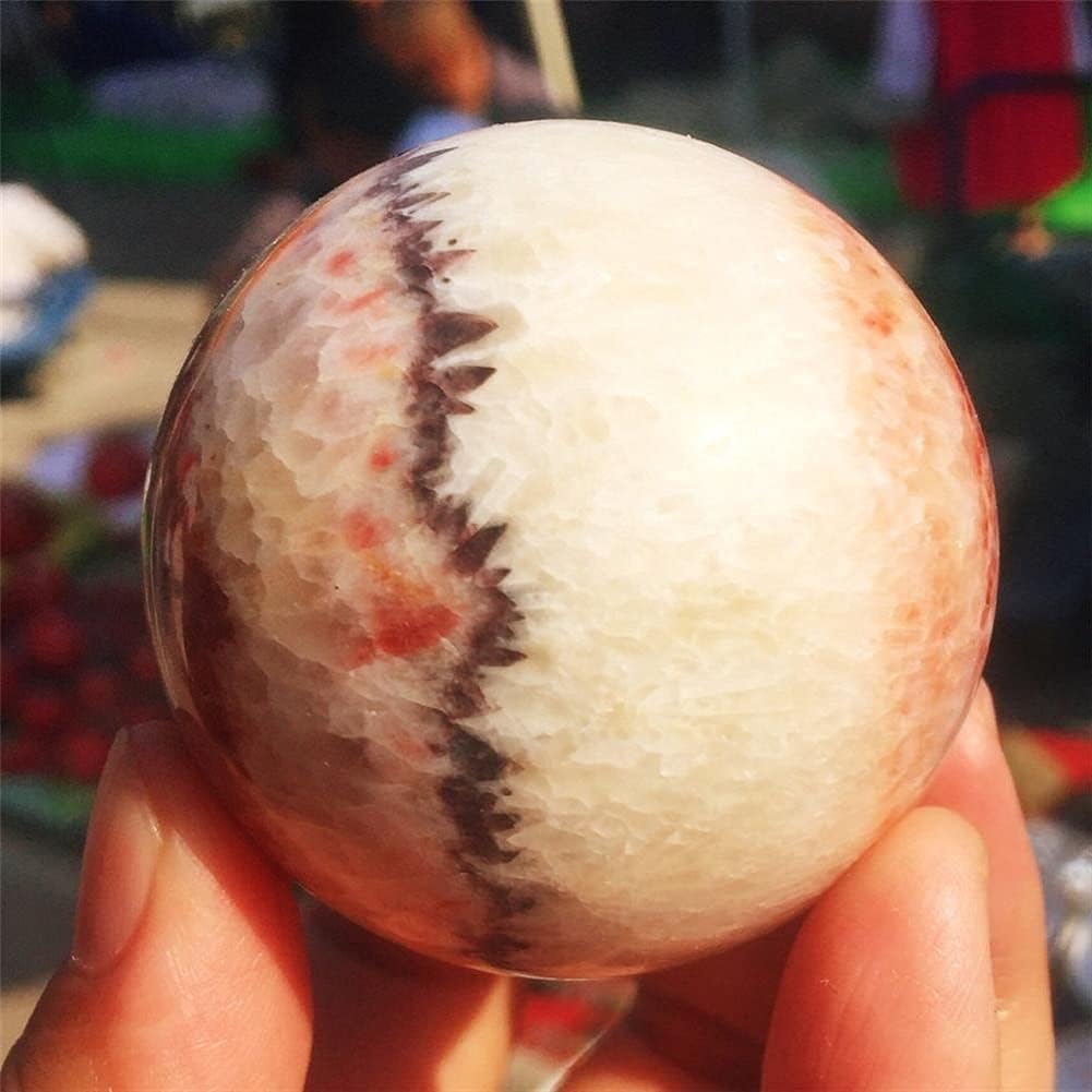 Natural Red Stone Polished Crystal Ball Rhodiola GemCrystal Stone Room Decoration - Image 3