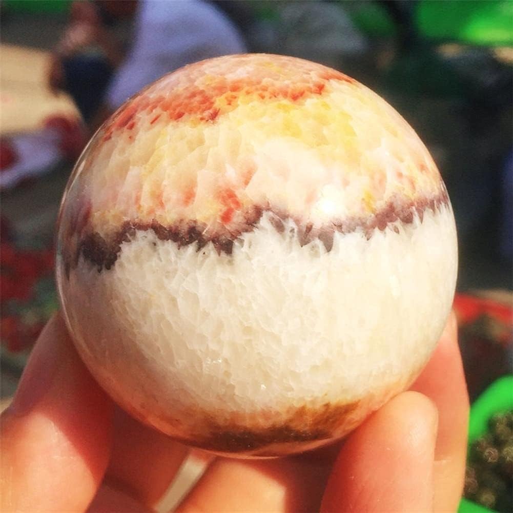 Natural Red Stone Polished Crystal Ball Rhodiola GemCrystal Stone Room Decoration - Image 5