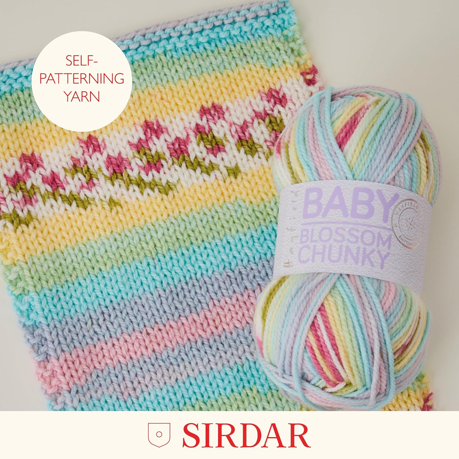 Hayfield Sirdar Blossom, Pretty Primrose (357), 100g - Image 5