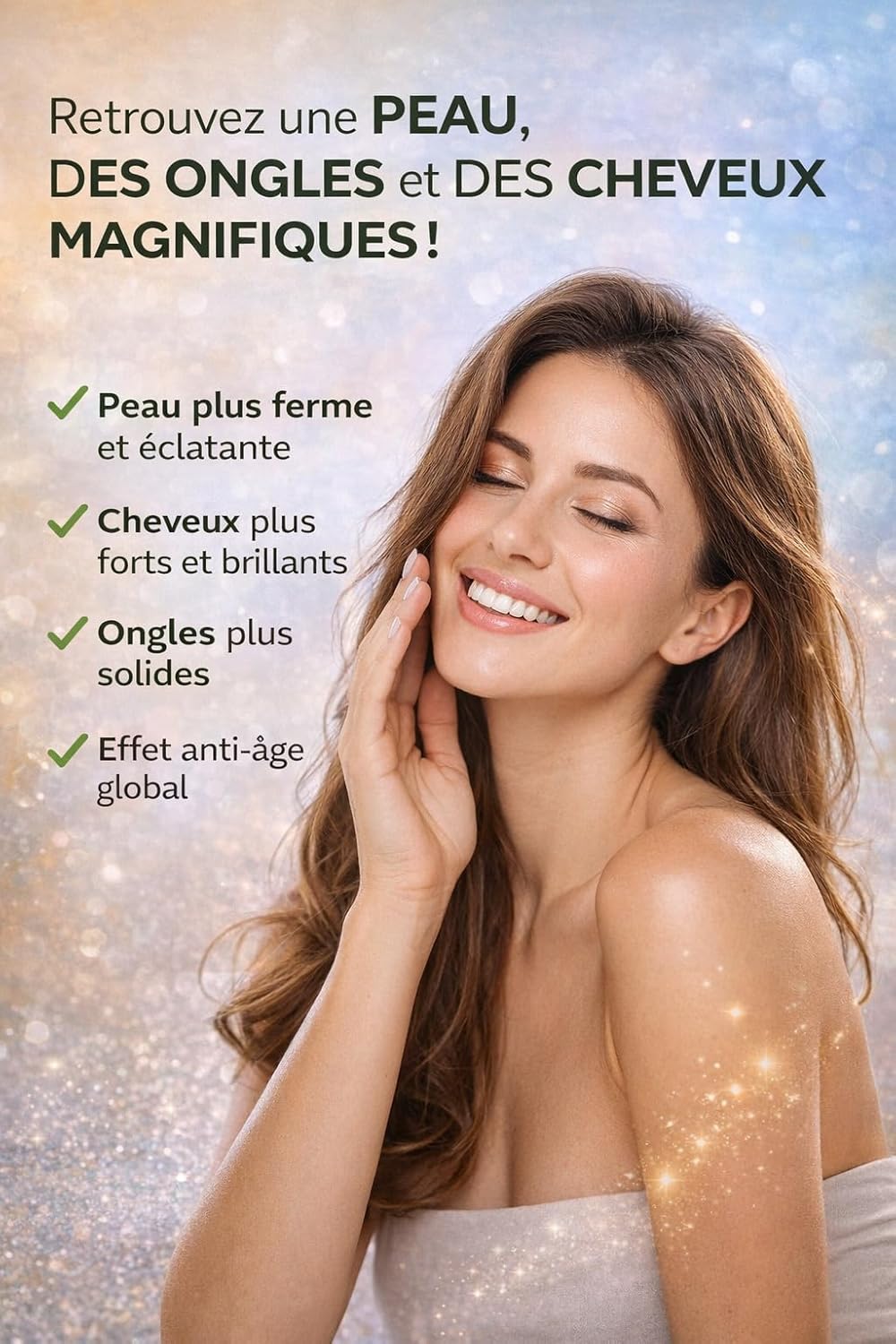 COLLAGENE MARIN - Type 1 & 2 - Vitamins C & E - Skin hydration - Protects bones and joints - 1000 mg - 120 tablets - Made in France - Image 6