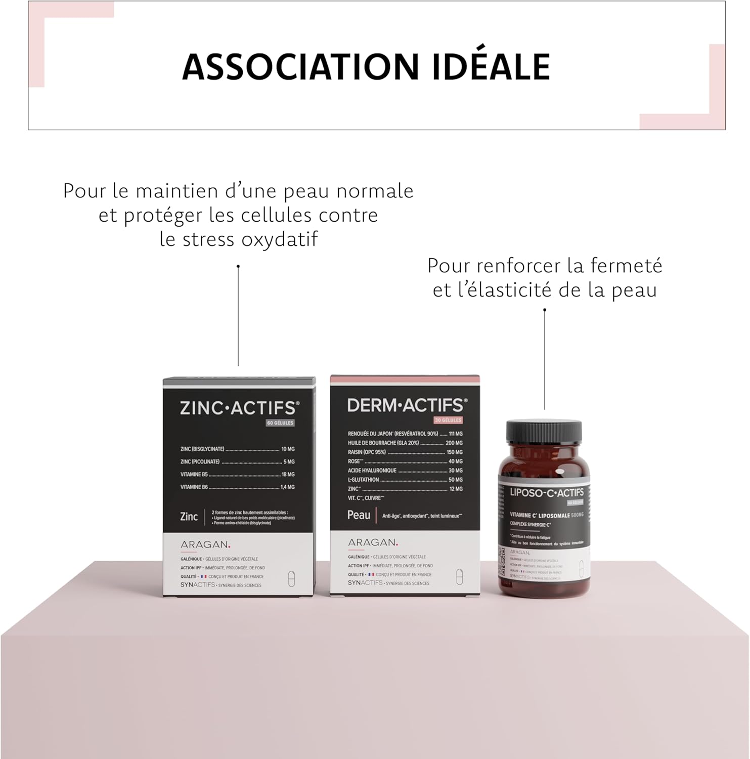 Dermactifs - Anti-Ageing, Antioxidant, Luminous Complexion Food Supplement - Hyaluronic Acid, Borage Oil, Zinc, Vitamin C - Aragan - 30 Capsules - Image 6