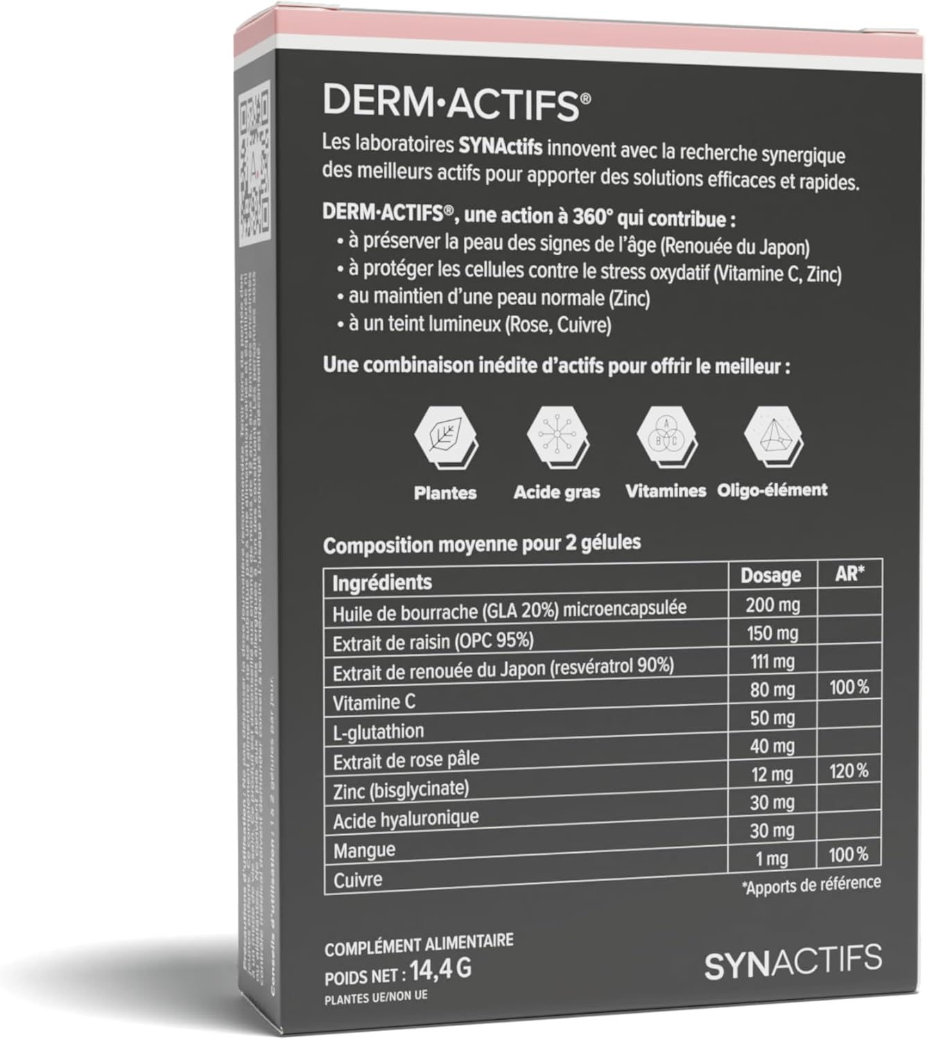 Dermactifs - Anti-Ageing, Antioxidant, Luminous Complexion Food Supplement - Hyaluronic Acid, Borage Oil, Zinc, Vitamin C - Aragan - 30 Capsules - Image 7