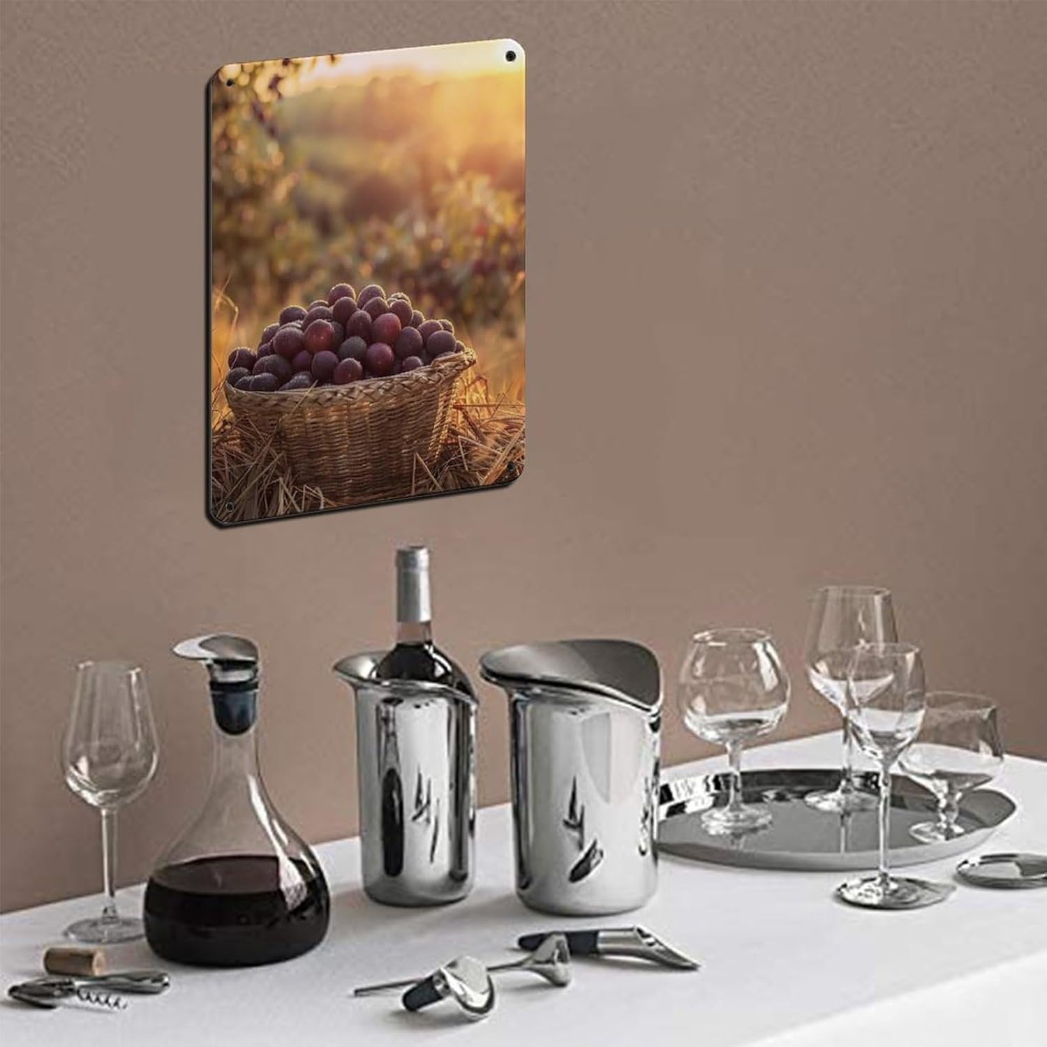 Açaí Poster en métal vintage pour pub, club, café, bar, maison, décoration murale rétro 20 x 30 cm - Image 5