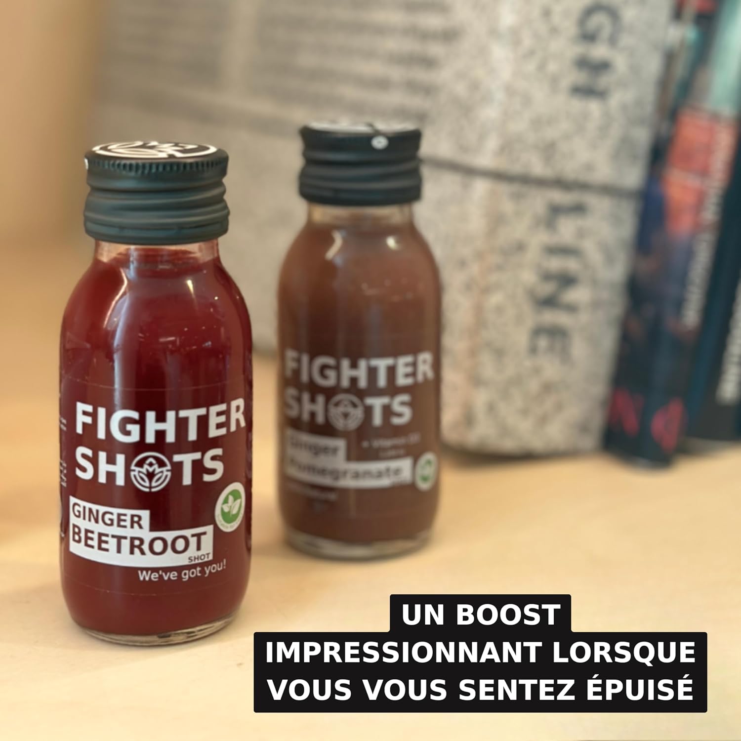 Fighter Shots Ginger Beetroot (12x60 ml) | 100% Natural | No Preservatives | Fresh and Energizing Shots with Beetroot and Ginger - Image 7