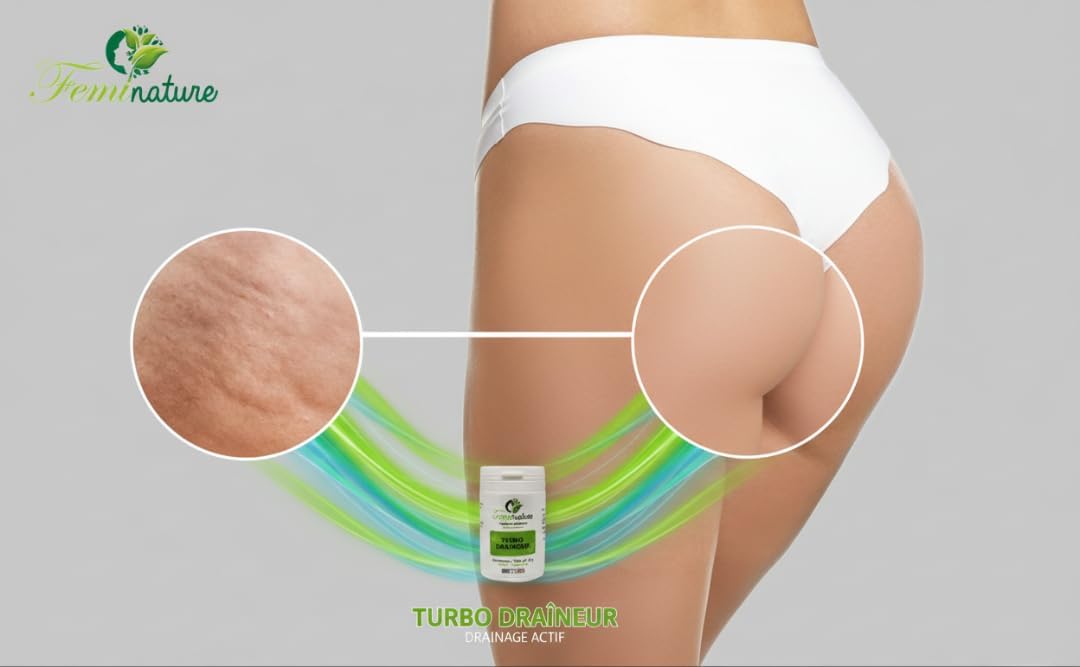 Feminature | Turbo Draineur 2-in-1 – Deep Detox, Elimination & Clean Skin – Dandelion, Burdock, Wild Thought – 60 Tablets – Made in France - Image 5