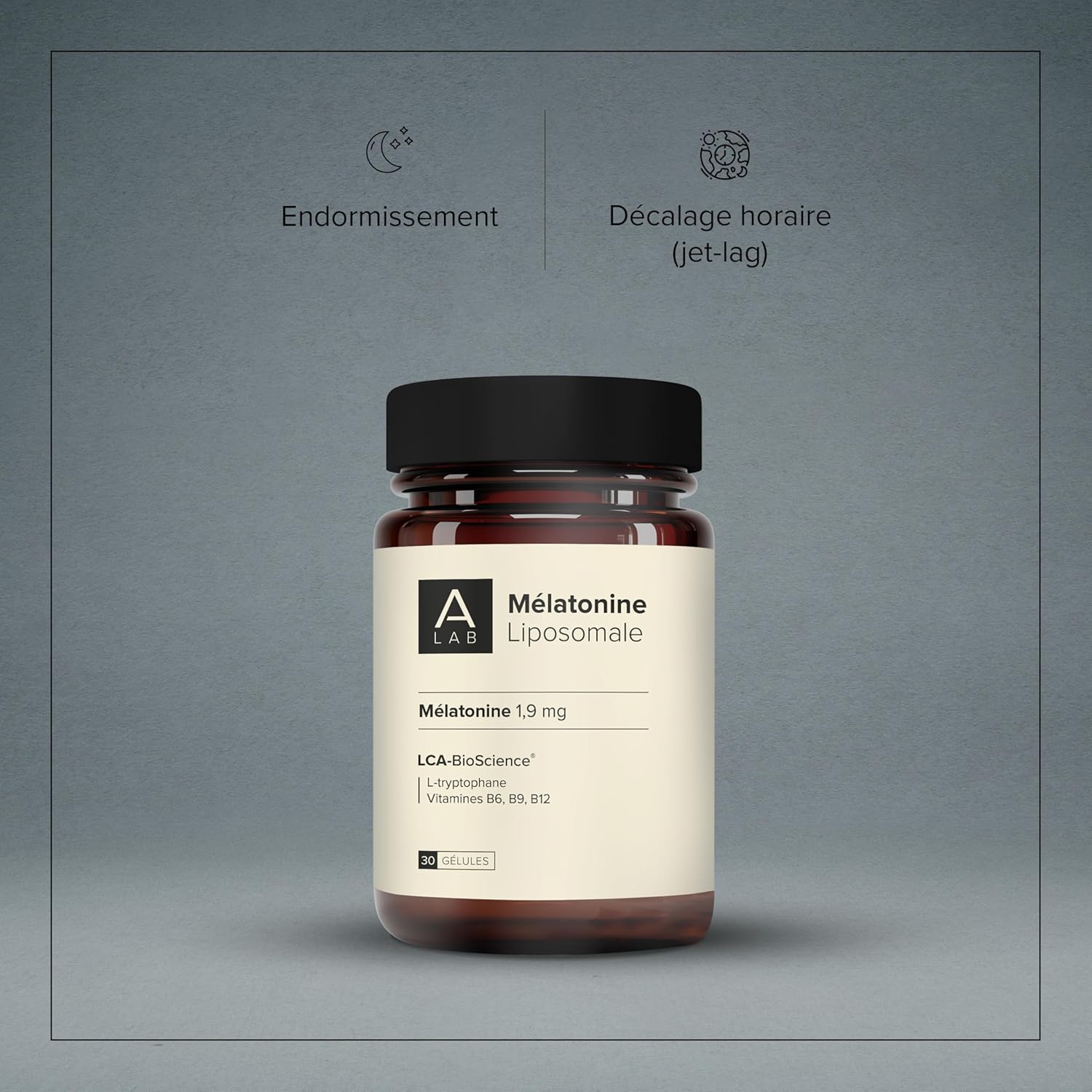 A-LAB Liposomal Melatonin 1.9 mg - Enhanced Assimilation - Sleep Supplement, Jetlag - 30 days taken - Made in France - Image 4