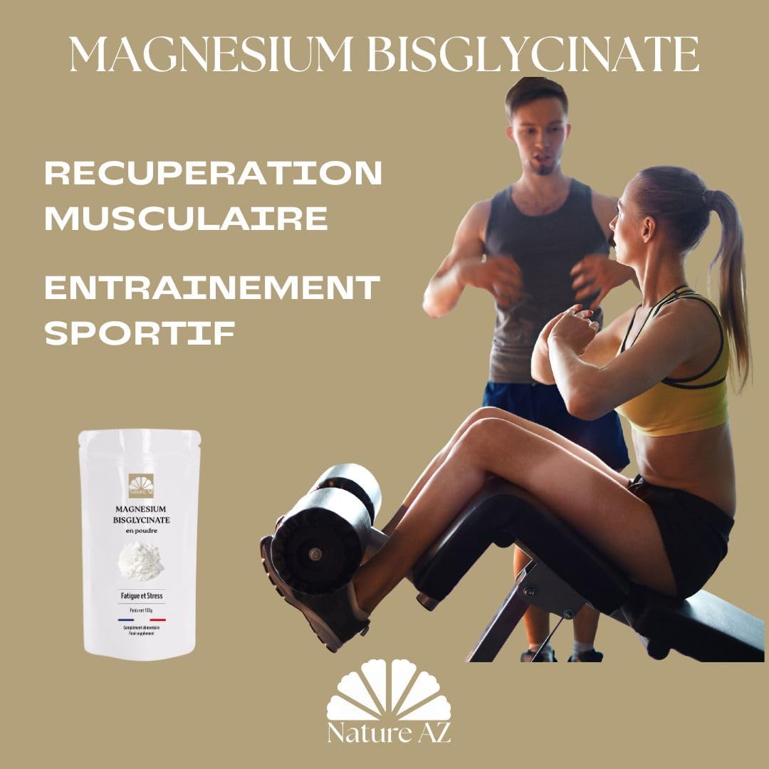 Magnesium Bisglycinate Powder – Highly Assimilable – Sport, Stress, Cramps – No Vitamin B6 – No Additives – Free Dosage – 100 g – French Laboratory - Image 8