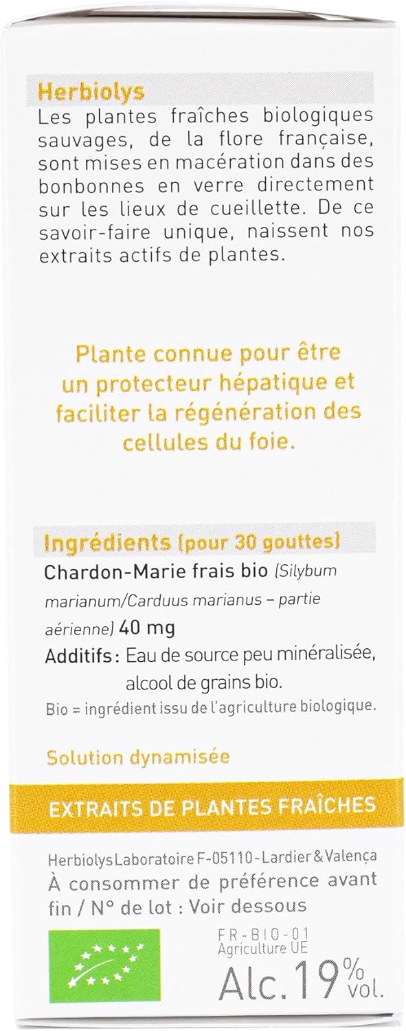 Herbiolys | Organic Fresh Plant Extract | Milk Thistle (Silybum marianum) | Detox | Organic Herbal Medicine | 50 ml - Image 5