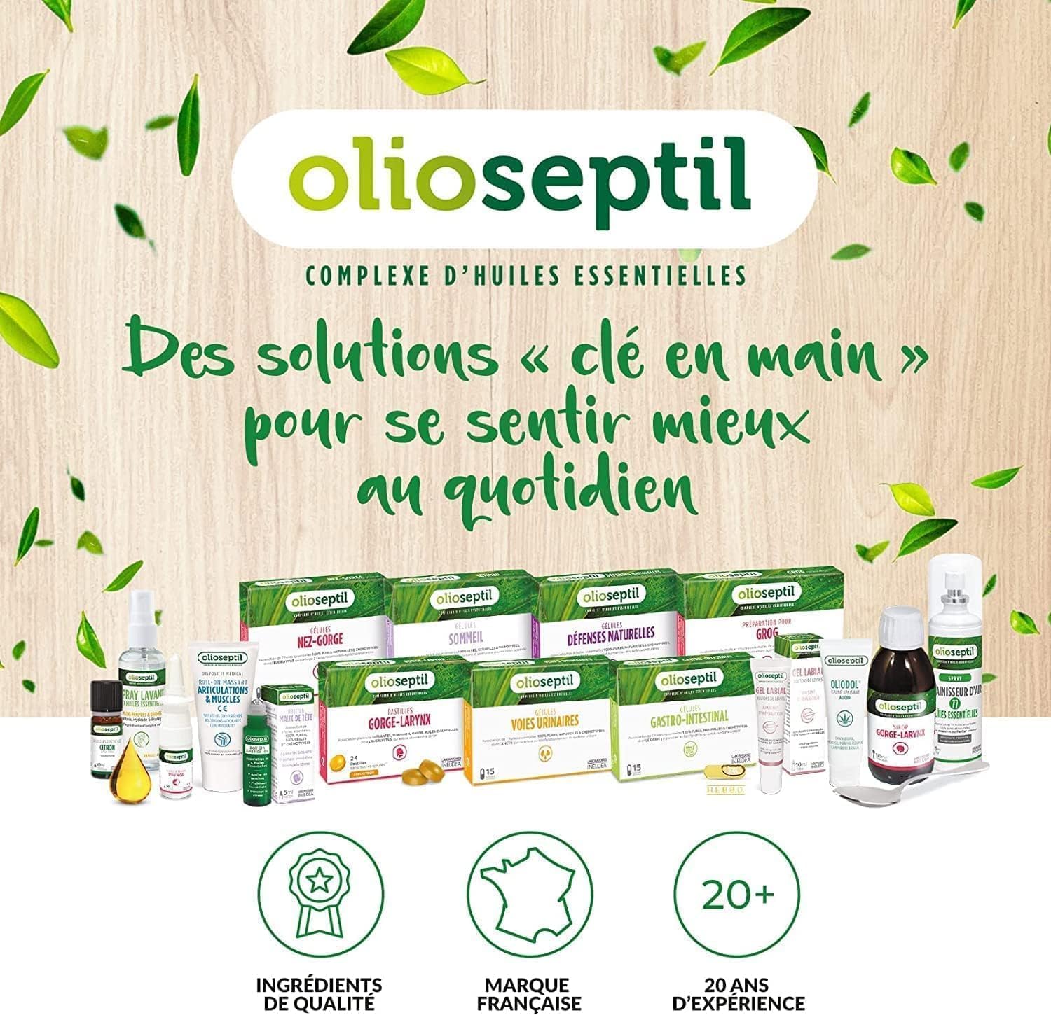 OLIOSEPTIL - Serenity Spray - Rhodiola, Lavender, Lemon Balm, Hawthorn & Orange Blossom Hydrosol - Vitamins B6 & B12 - Helps reduce stress and nervous fatigue - Mouth spray 20 ml - Image 6
