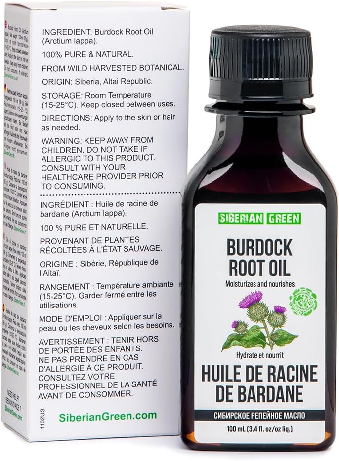 Burdock Oil - Pure and Natural Siberian Burdock Root Oil for Hair and Skin Care - Easy to Apply Hair Oil for All Hair Types - Antifel Oil - Image 6