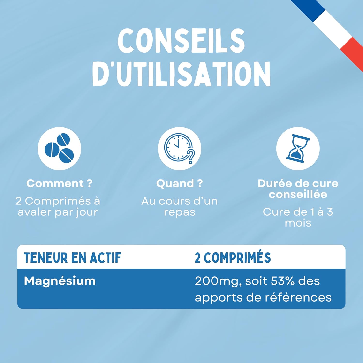 Magnesium Bio Vegan 200 mg - Reduces Fatigue and Nervous System Support - Optimal Assimilation - Stress and Sleep - 90 Tablets - Made in France - Image 5