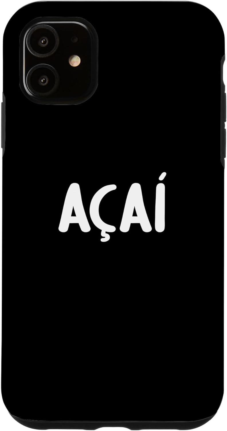 Açaí iPhone 11 Case Food Design for Men Women Kids Funny - Image 2