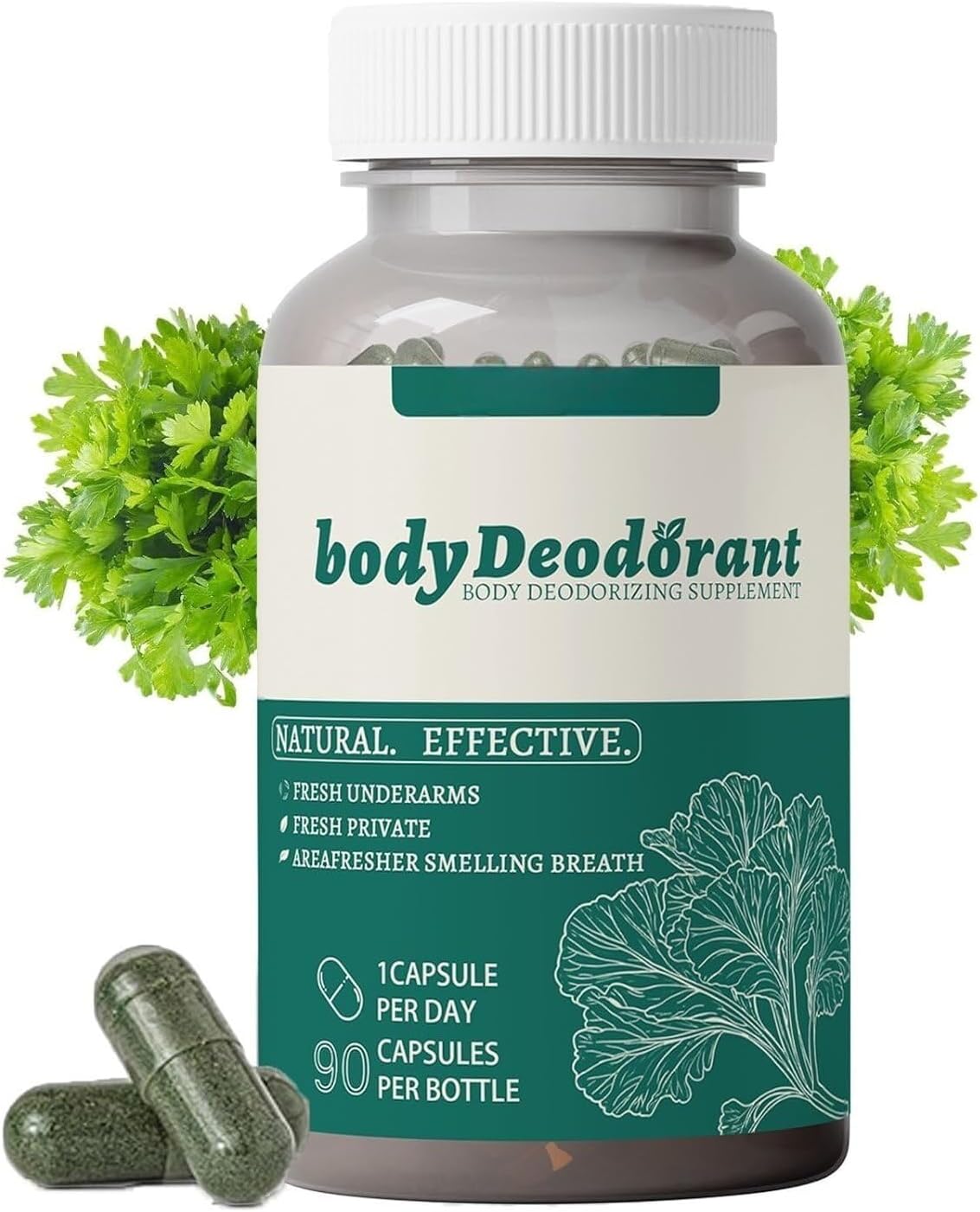 Body Deodorant Supplement, Natural Ingredients, Long Lasting Fresh Body Smell, Good for Gut Health, Healthy Skin, Fresh from Head to Toe - Image 2