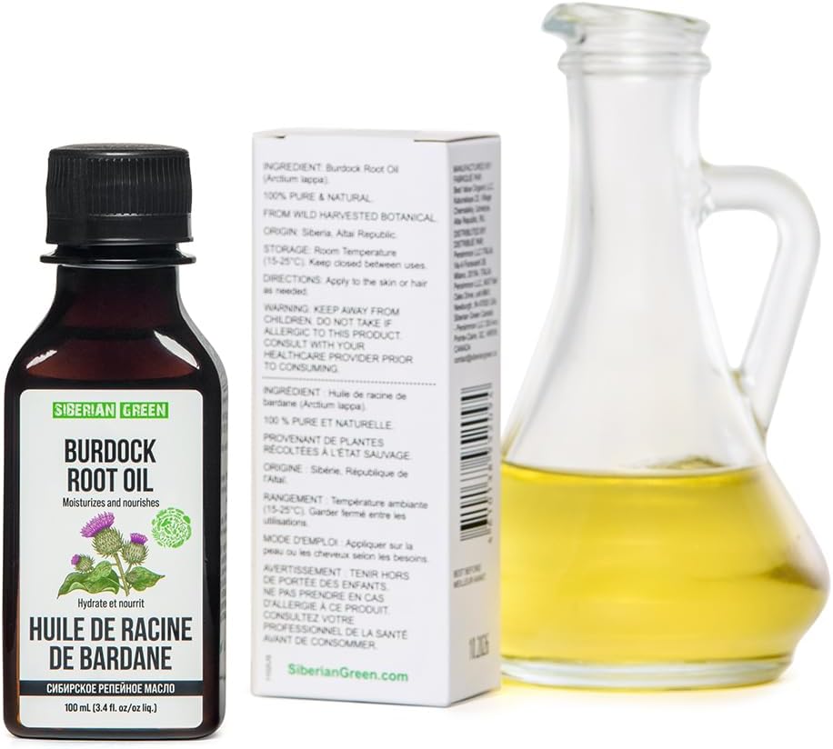 Burdock Oil - Pure and Natural Siberian Burdock Root Oil for Hair and Skin Care - Easy to Apply Hair Oil for All Hair Types - Antifel Oil - Image 2