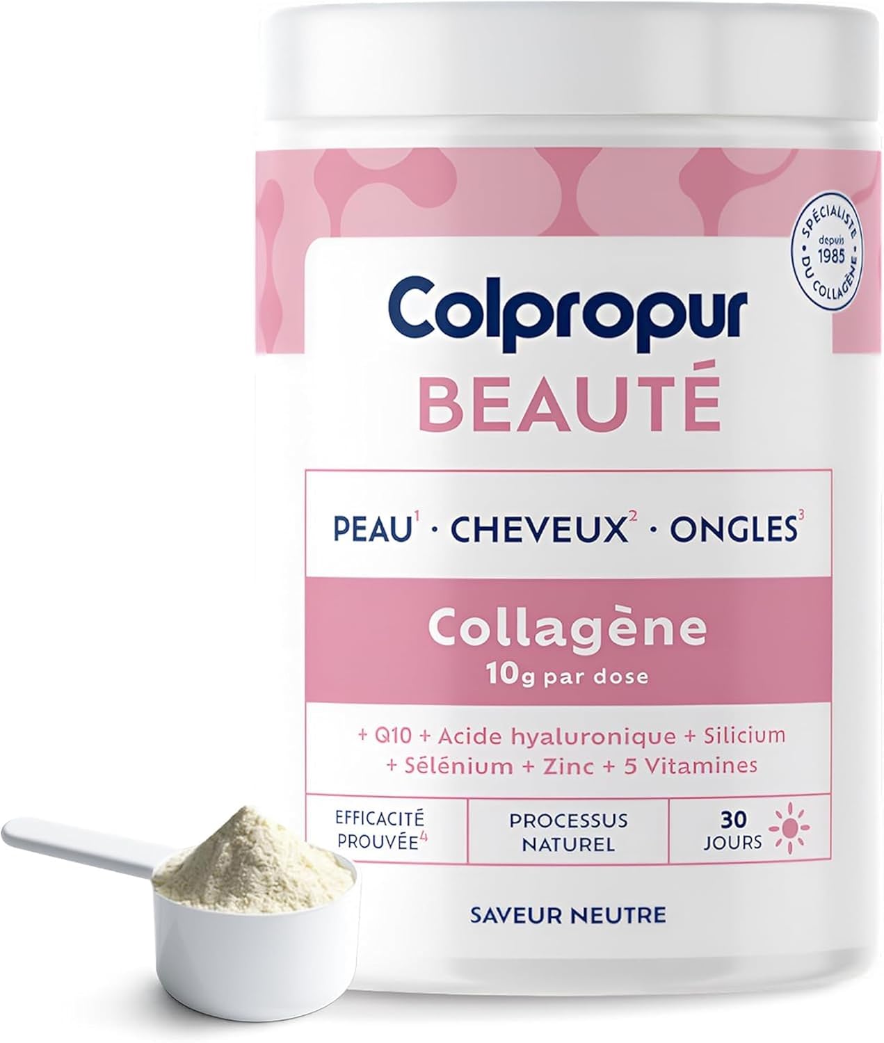 COLLAGENE Special Beauty Powder for Skin, Hair & Nails | 30 Days | Neutral Flavour | Food Supplement | Hydrolyzed Collagen, Hyaluronic Acid, Vitamin C | Non-GMO or Additive | COLPROPUR Beauty - Image 2
