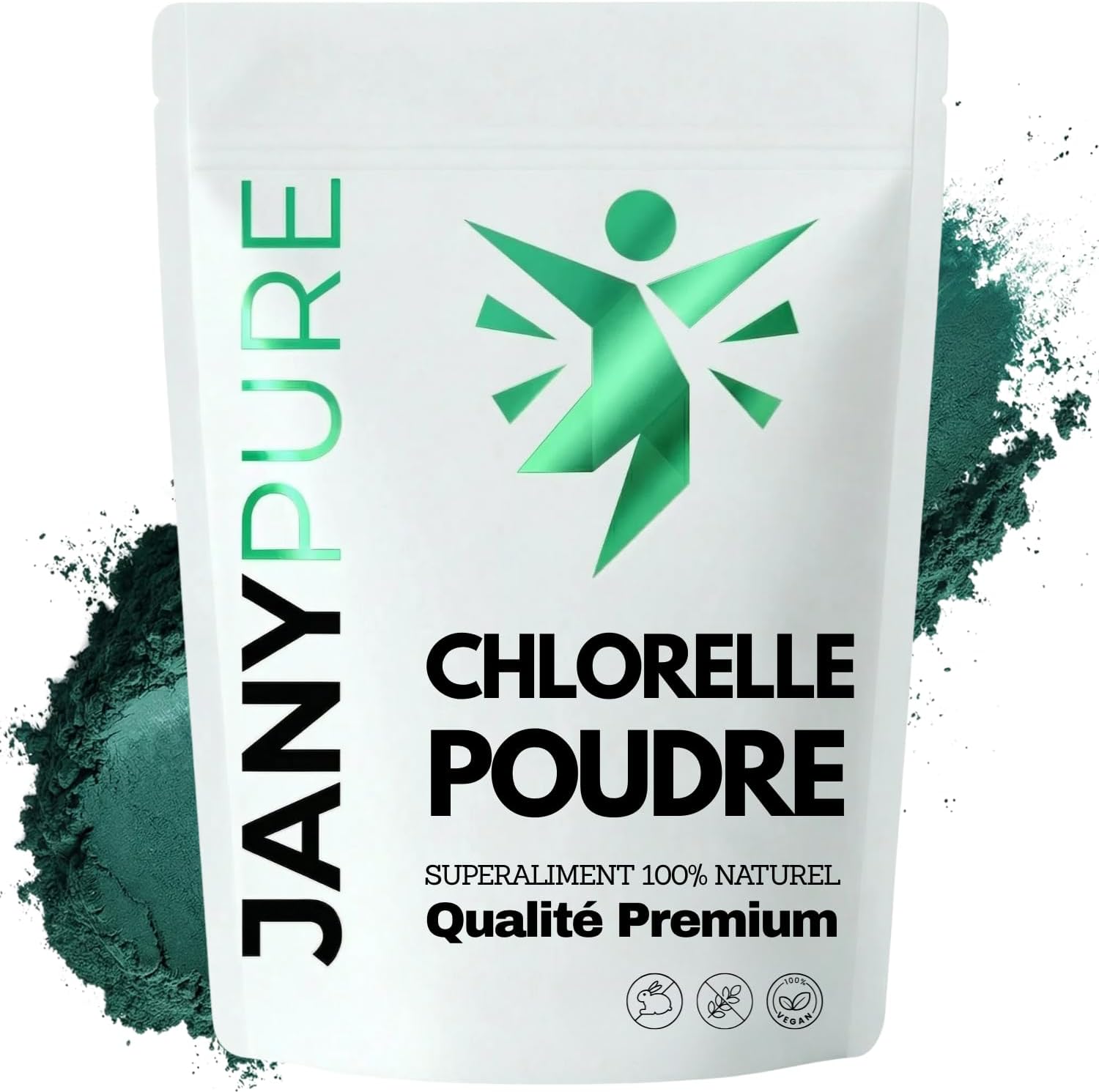 Chlorella Pure Powder | Chlorella Detox Heavy Metals, Chlorophyll | Superfood 60% Protein, Iron, Vitamins | Immunity, Energy, Digestion Support | Radiated Cell Wall | Vulgaris - Image 2