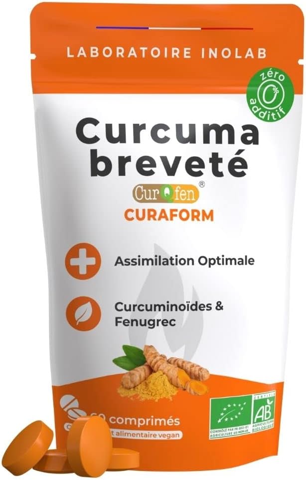 CurQfen® Patented BIO Turmeric | Organic Microencapsulated Curcumin = Superior Assimilation to Piperine Black Pepper | Clinically Proven Results | Curaform - Image 2
