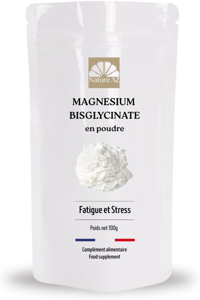 Magnesium Bisglycinate Powder – Highly Assimilable – Sport, Stress, Cramps – No Vitamin B6 – No Additives – Free Dosage – 100 g – French Laboratory - Image 2