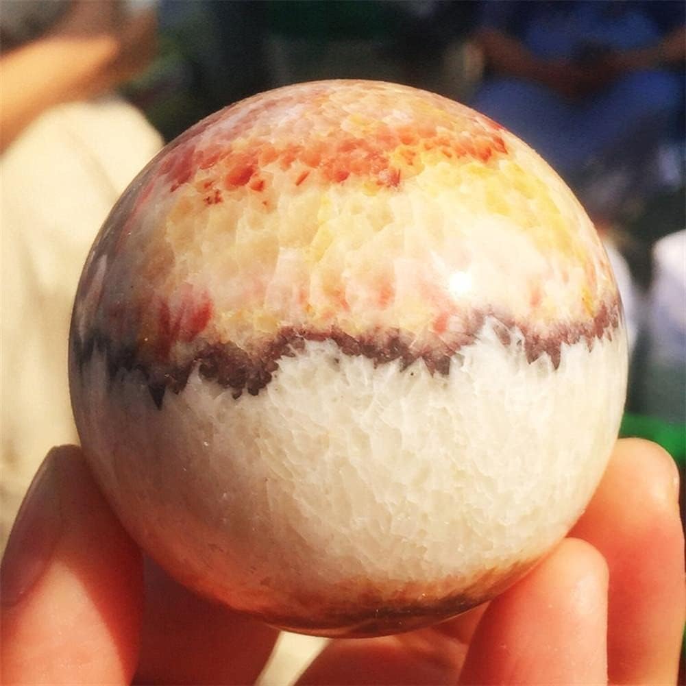 Natural Red Stone Polished Crystal Ball Rhodiola GemCrystal Stone Room Decoration - Image 2