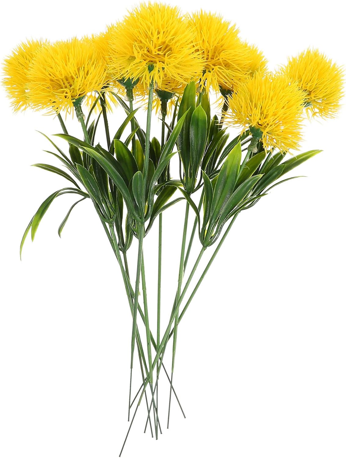 10pcs Artificial Dandelion Realistic Fake Dandelion Ornaments Home Flower Decor Artificial Dandelions Fake Dandelion Old Plastic Onion Bride - Image 2