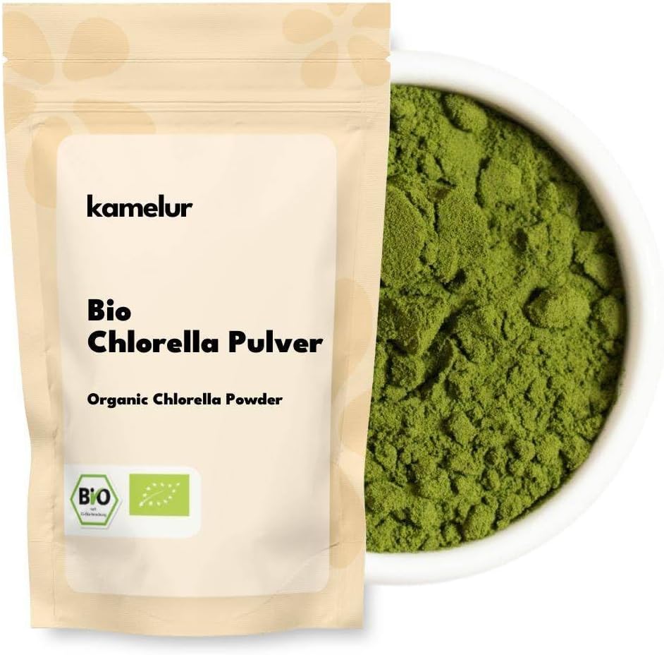 125 g of green organic chlorella powder from the EU - organic chlorella algae, organic chlorophyll powder - organic algae powder in biodegradable packaging - Image 2