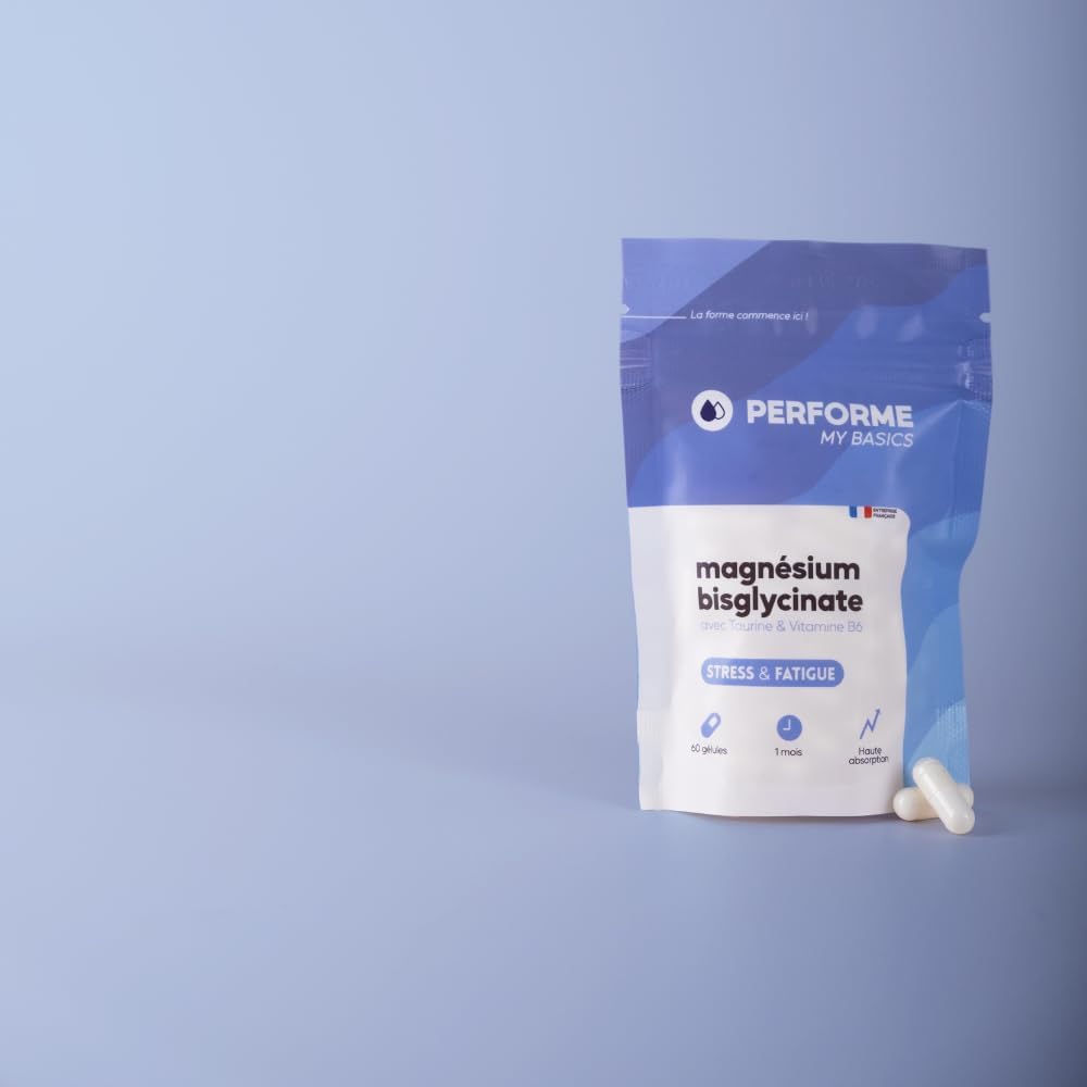 My Basics Magnesium Bisclycinate + Taurine - Stress and Fatigue - 60 Vegetable Capsules - 1 Month of Treatment Performe - Image 5