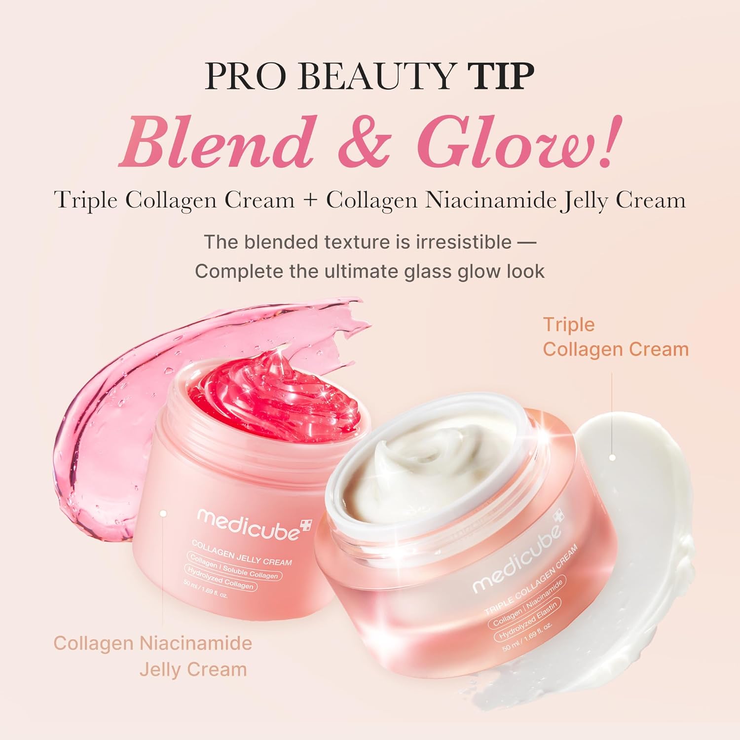 Medicube Triple Collagen & Hyaluronic Acid, Premium Elastin & Shea Butter - Anti Wrinkle & Moisturizing Face Cream - Skincare Coreen, 50ml - Image 7