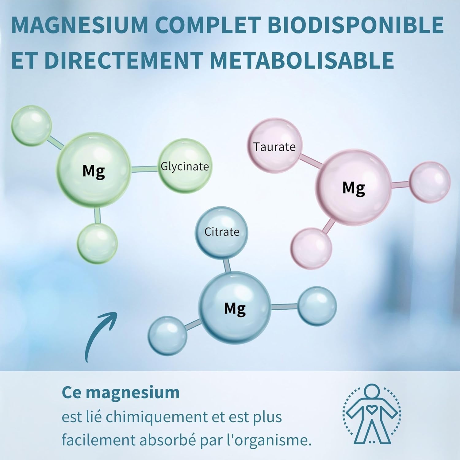 High Absorption, Bisglycinate, Citrate & Taurate Triple Complex, No Additives & Vegan, Chelated Magnesium & Fully Reacted, 30 Servings - by Igennus - Image 3