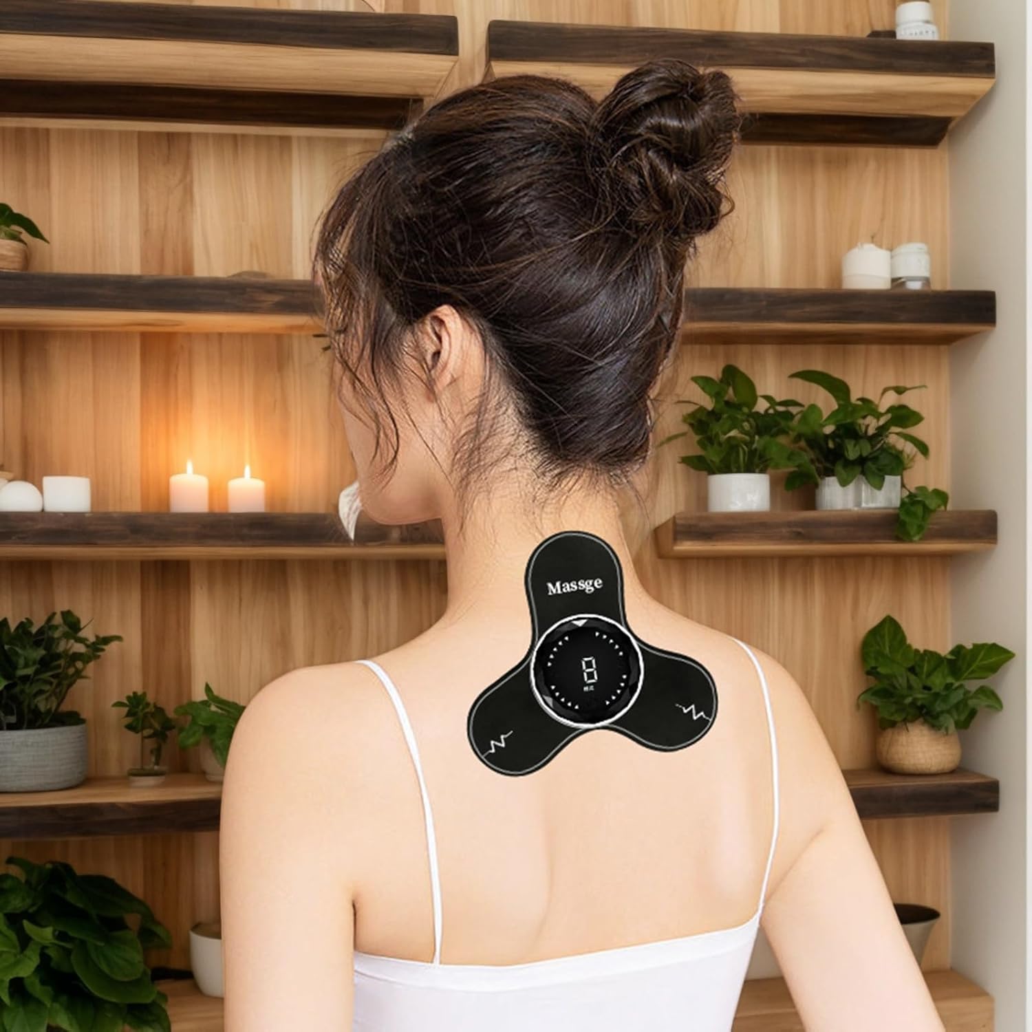 Massageur Cervical Et Dorsal - Appareil de Relaxation Électrique Portable - Appareil Rechargeable USB Avec 8 Programmes Pour Relaxation Voyage Séance Sport Spa Récupération Sommeil - Image 3