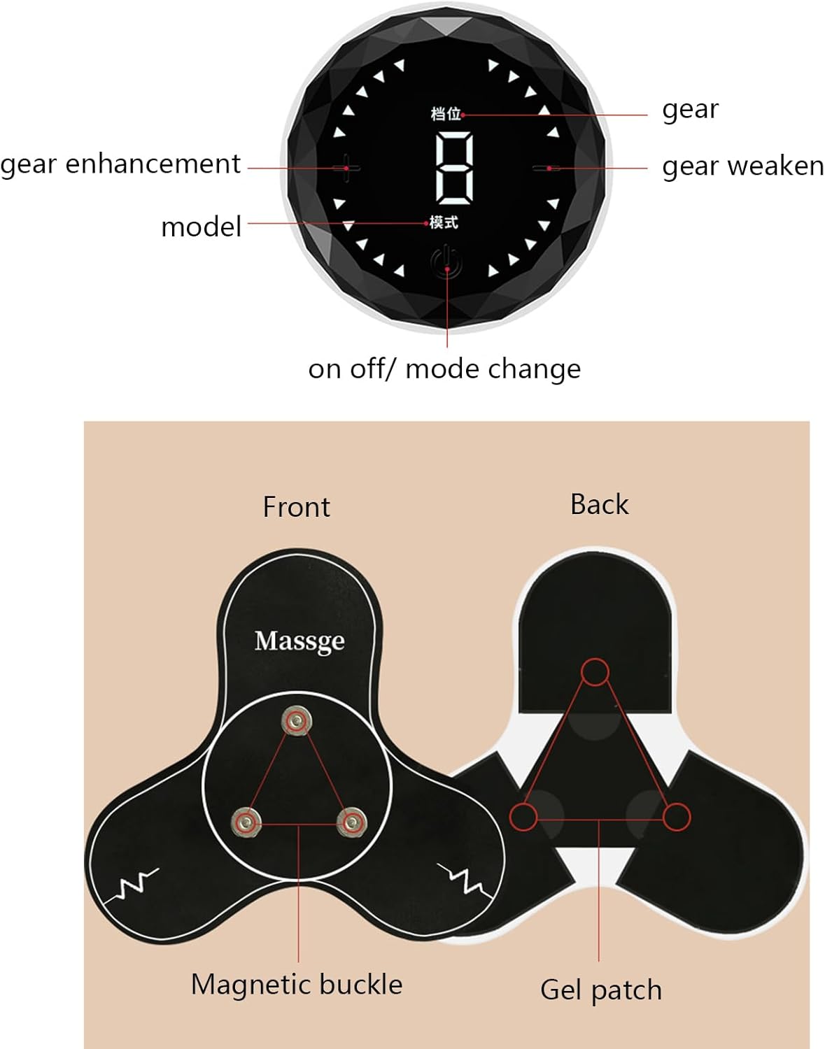 Massageur Cervical Et Dorsal - Appareil de Relaxation Électrique Portable - Appareil Rechargeable USB Avec 8 Programmes Pour Relaxation Voyage Séance Sport Spa Récupération Sommeil - Image 8