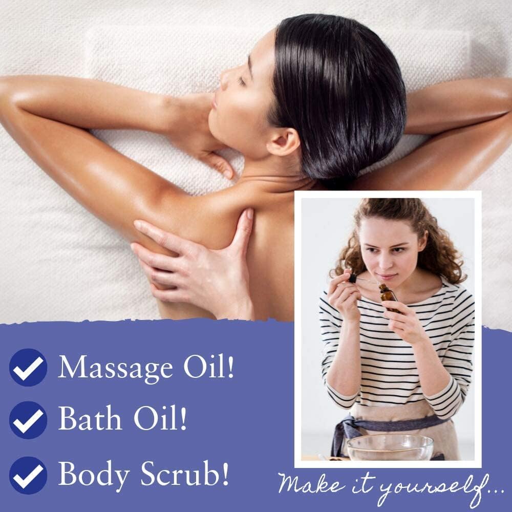 Absolute Aromas Romance Massage and Bath Oil 100ml - Pure Essential Oils of Jasmine, Spearmint and Cedarwood based on Jojoba, Sweet Almond and Evening Primrose - Sensual Body Oil - Image 5