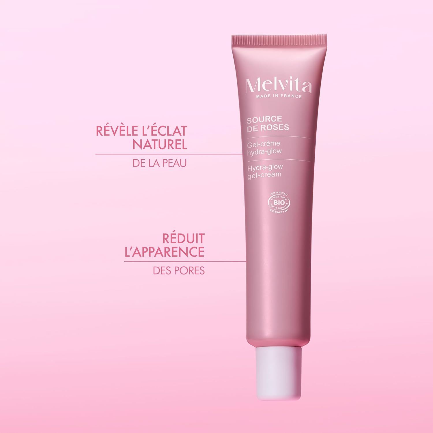 Melvita - Hydra-Glow Gel-Cream - Niacinamide-Like Complex and Pink Mother of Pearl - Intense Hydration and Radiance - All Skin Types - Non-greasy Texture - 50 ml - Image 3