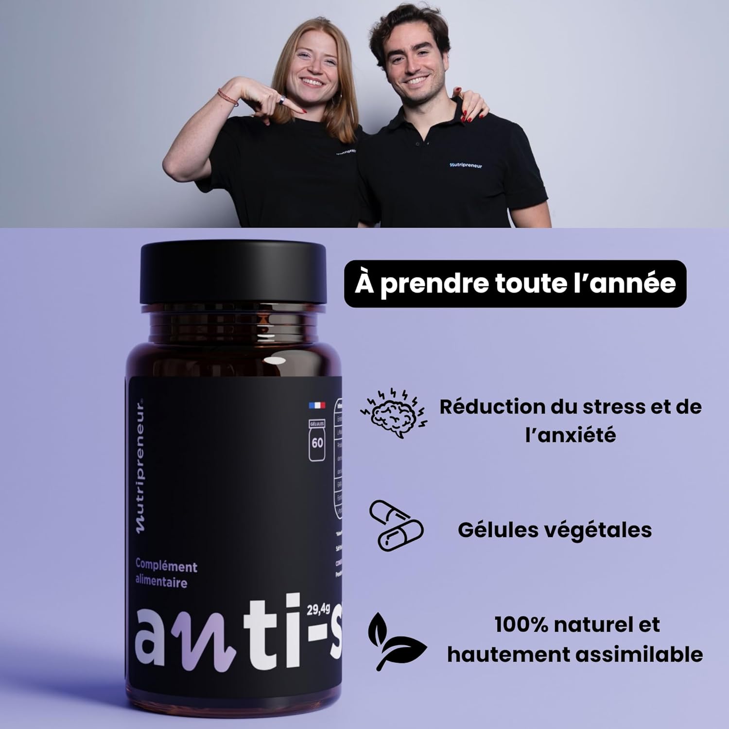 Anti-stress - 3 months - Saffron extract, Rhodiola, L-theanine, Gaba, L-tryptrophan, California poppy (3) - Image 6