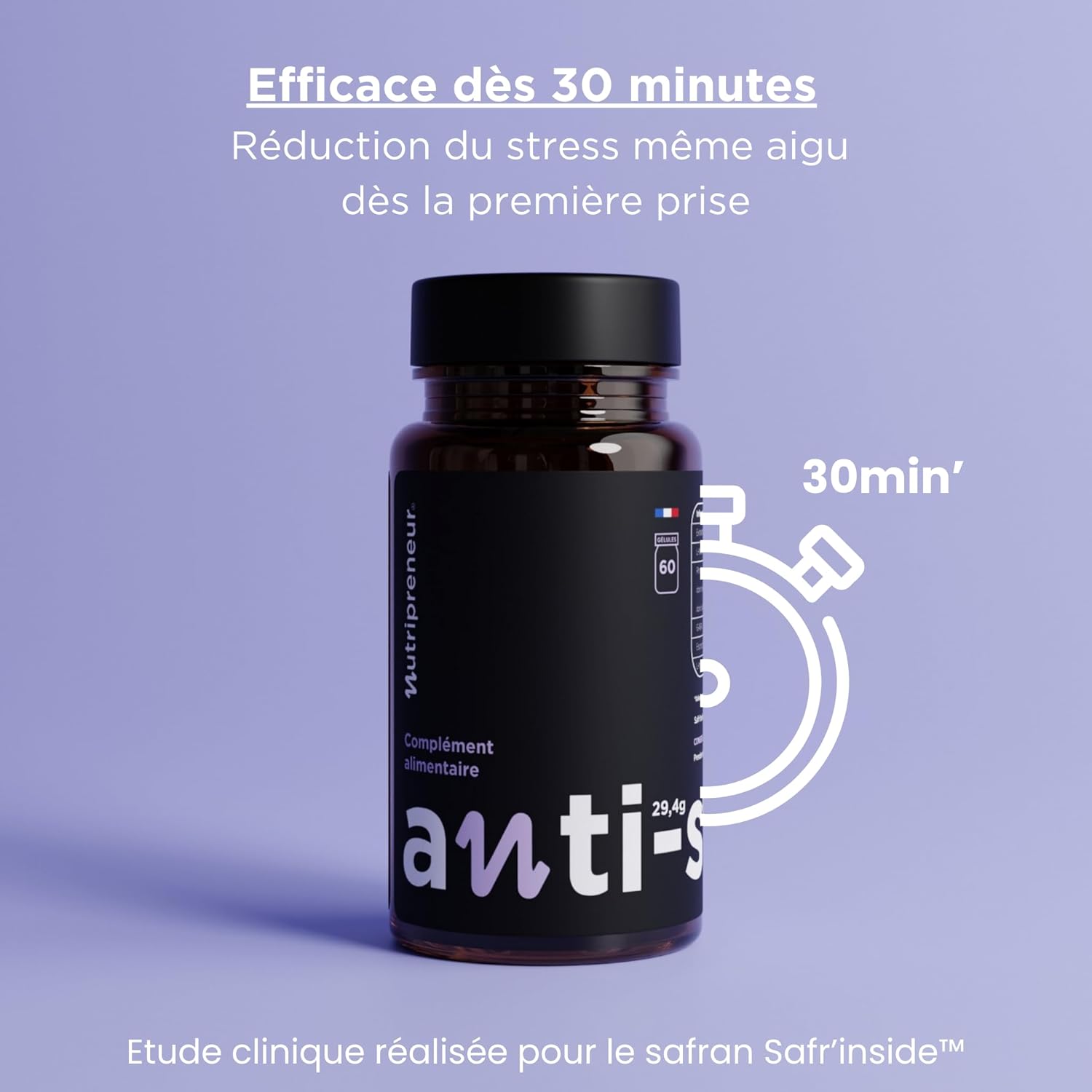 Anti-stress - 3 months - Saffron extract, Rhodiola, L-theanine, Gaba, L-tryptrophan, California poppy (3) - Image 7