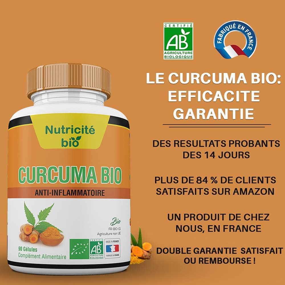 Organic Turmeric 90 Capsules – Complete Turmeric Longa Powder – Inflammation, Digestion & Painful Joints – Anti-inflammatory & Natural Antioxidant – Vegan – Certified Organic – Made in France - Image 6