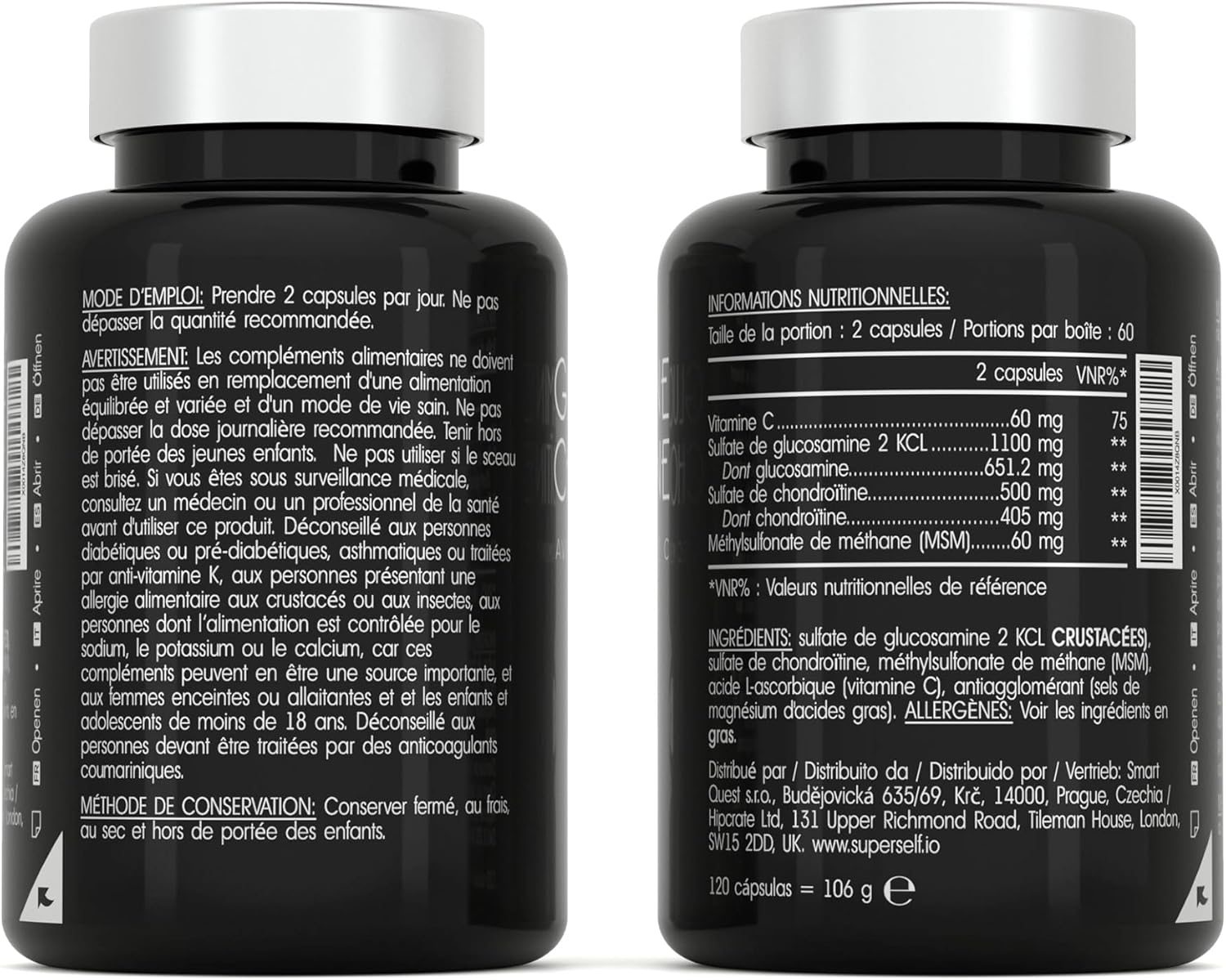 Glucosamine & Chondroitin – Complex 1720 mg MSM, Vitamin C, Glucosamine & Chondroitin – High Concentration 120 Capsules – Food Supplement for Joints & Collagen Formation - Image 4