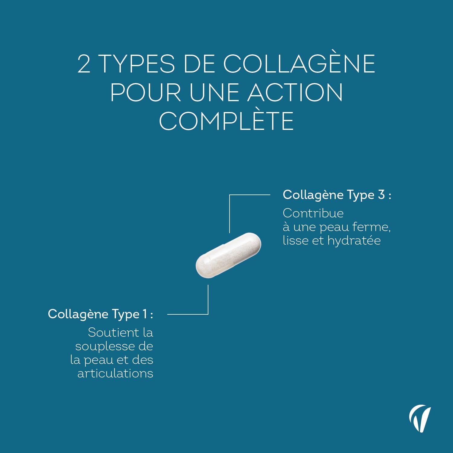 Hydrolyzed Marine Collagen 1200 mg - Source of Collagen 100% Pure, Types I & III - 120 Capsules - Hydrolyzed Collagen Peptides - Skin Elasticity & Firmness - Made in France - Vitavea - Image 5
