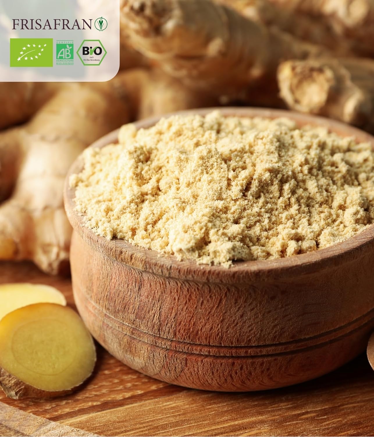 FRISAFRAN | Organic Ginger Powder 100g | Spice | Natural Food | Ground | Seasoning | Vegan | No Additives | Flavour & Aroma | Natural Ginger | Ground Ginger - Image 7