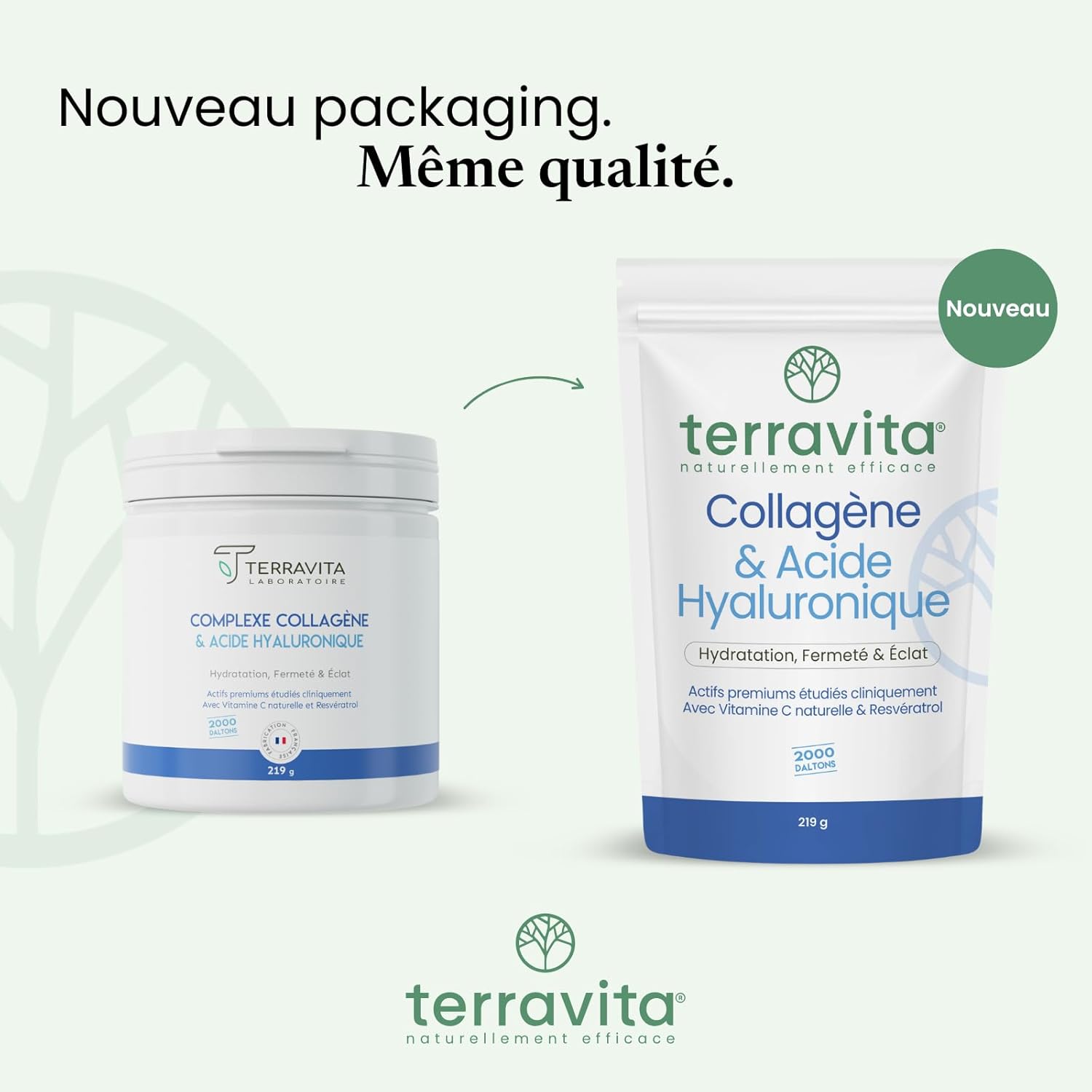 Peptan Marine Collagen + Hyaluronic Acid 200mg + Vit C | Hydration, Firmness and Radiance of the Skin | Demonstrated Wrinkle Reduction | 219g Neutral Flavour Powder | French Filière | Terravita - Image 3