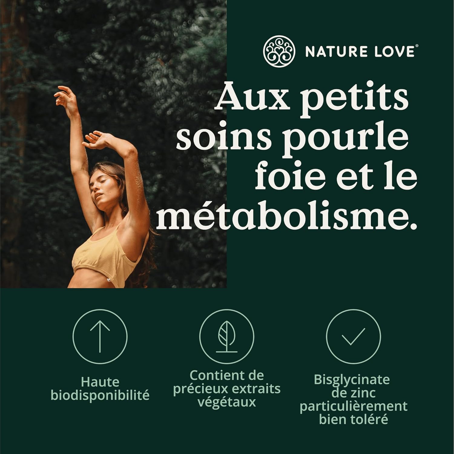 NATURE LOVE® Liver Complex - 120 capsules - with milk thistle, choline, artichoke extract, turmeric & zinc - highly dosed, vegan, laboratory tested and produced in Germany - Image 3