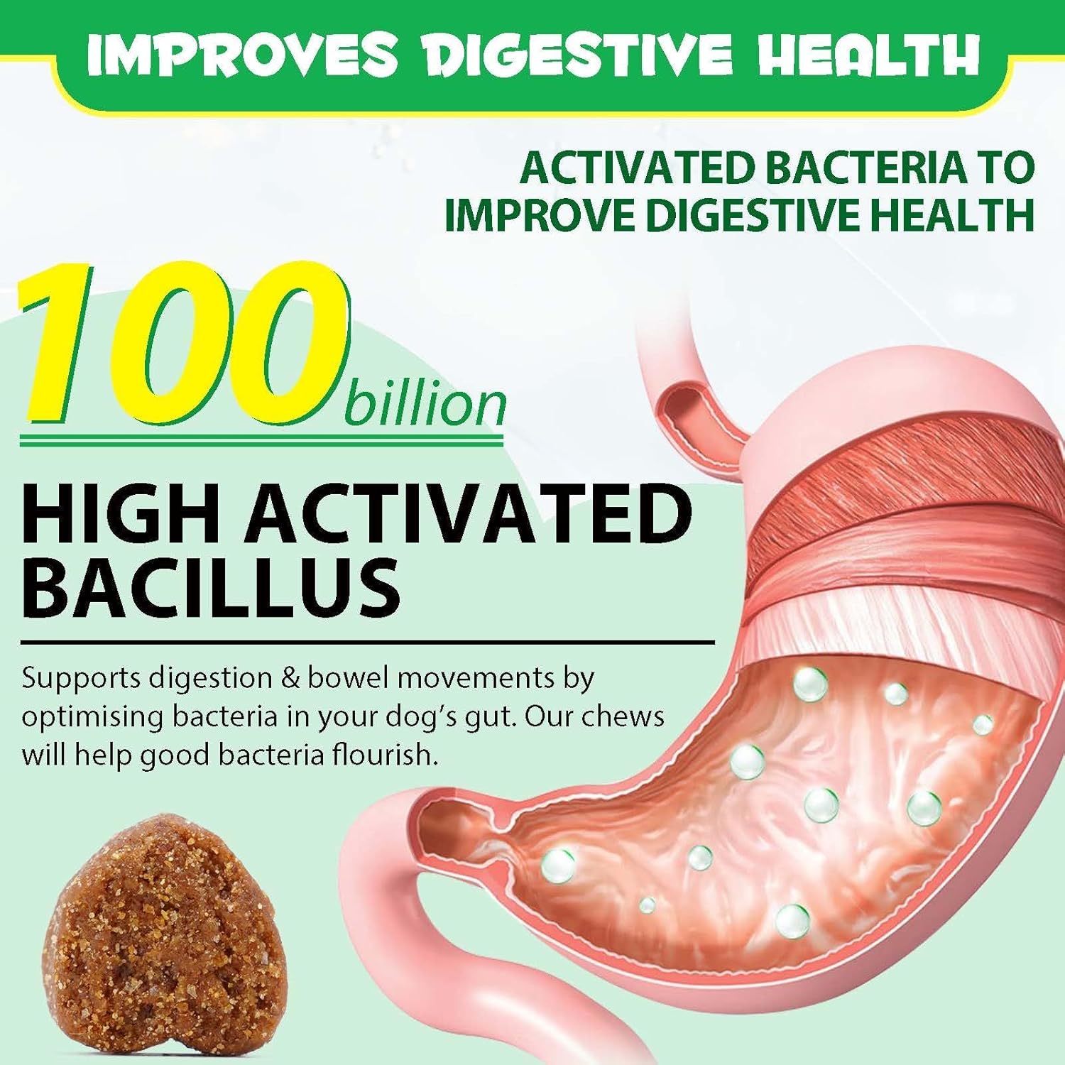 Probiotic Dogs, 120 Bites, Supports Gut and Digestive Health, Immune Functioning, As well as Skin and Coat Health - Image 6