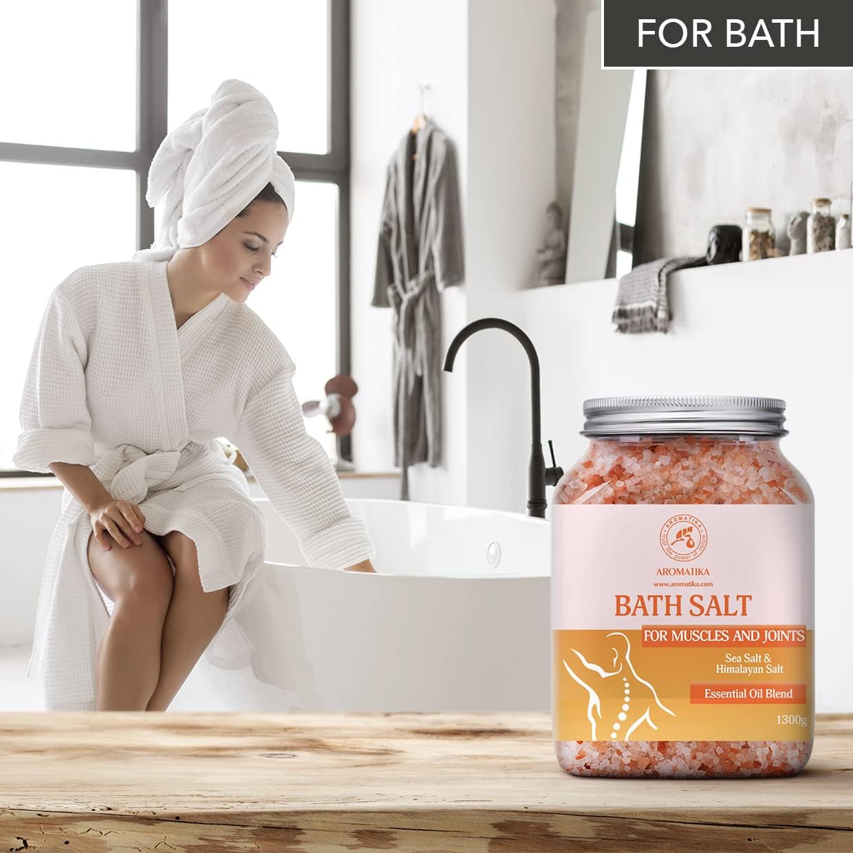 Sea Salt Joints & Muscles 1300g - Essential Oils Lavender & Sage & Rosemary - Natural Salts - Relieves Tired Muscles - Detoxifies - Relaxation - Body Care - Image 6