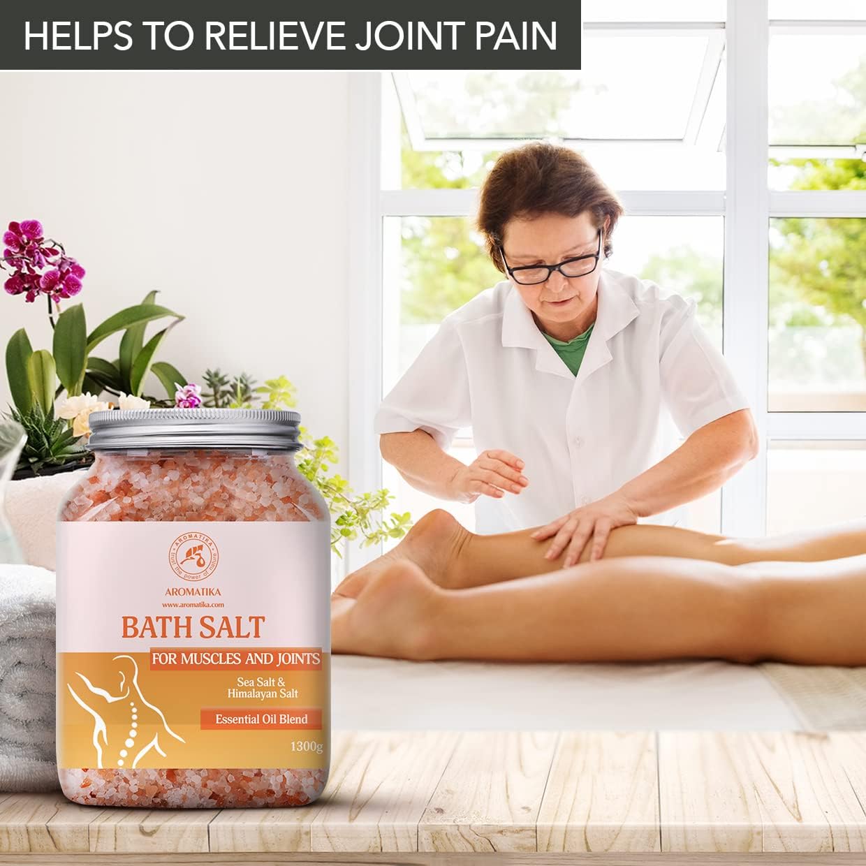 Sea Salt Joints & Muscles 1300g - Essential Oils Lavender & Sage & Rosemary - Natural Salts - Relieves Tired Muscles - Detoxifies - Relaxation - Body Care - Image 8