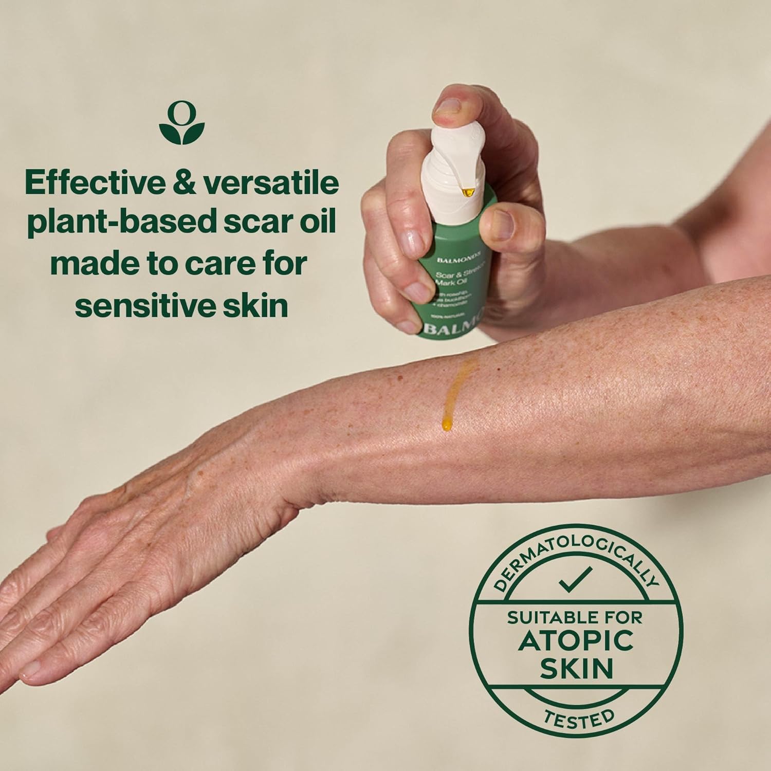 Balmonds Scar and Stretch Mark Oil 50ml - 100% Natural Blend of Rosehip, Borage and Sea Buckthorn Oils - Helps Improve The Appearance of Scars, Uneven Skin Tone, Acne Scars & Stretch Marks. - Image 5