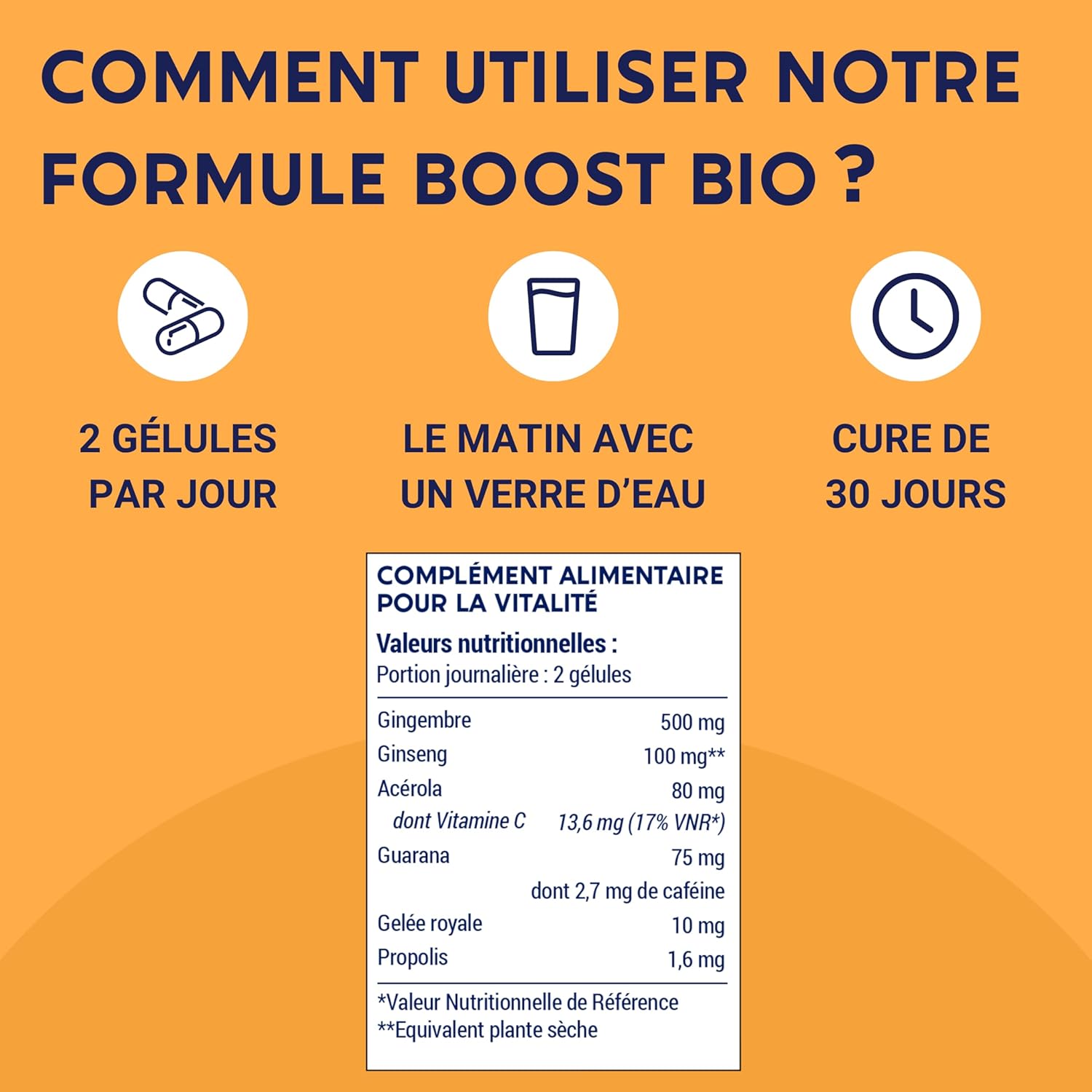 BOOST ORGANIC FORMULA | 4G: Ginseng, Royal Jelly, Guarana, Ginger + Acerola | Anti-Fatigue Food Supplement | Immunity and Energy | Made in France - Image 4
