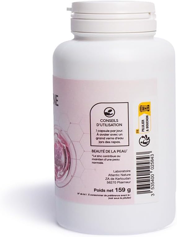 Marine Collagen - Skin Beauty - 90 Capsules | Glutathione, L-Lysine, Grape Seed & Evening Primrose Oils, Colloidal Silica, Zinc | Nat&Form - Image 6