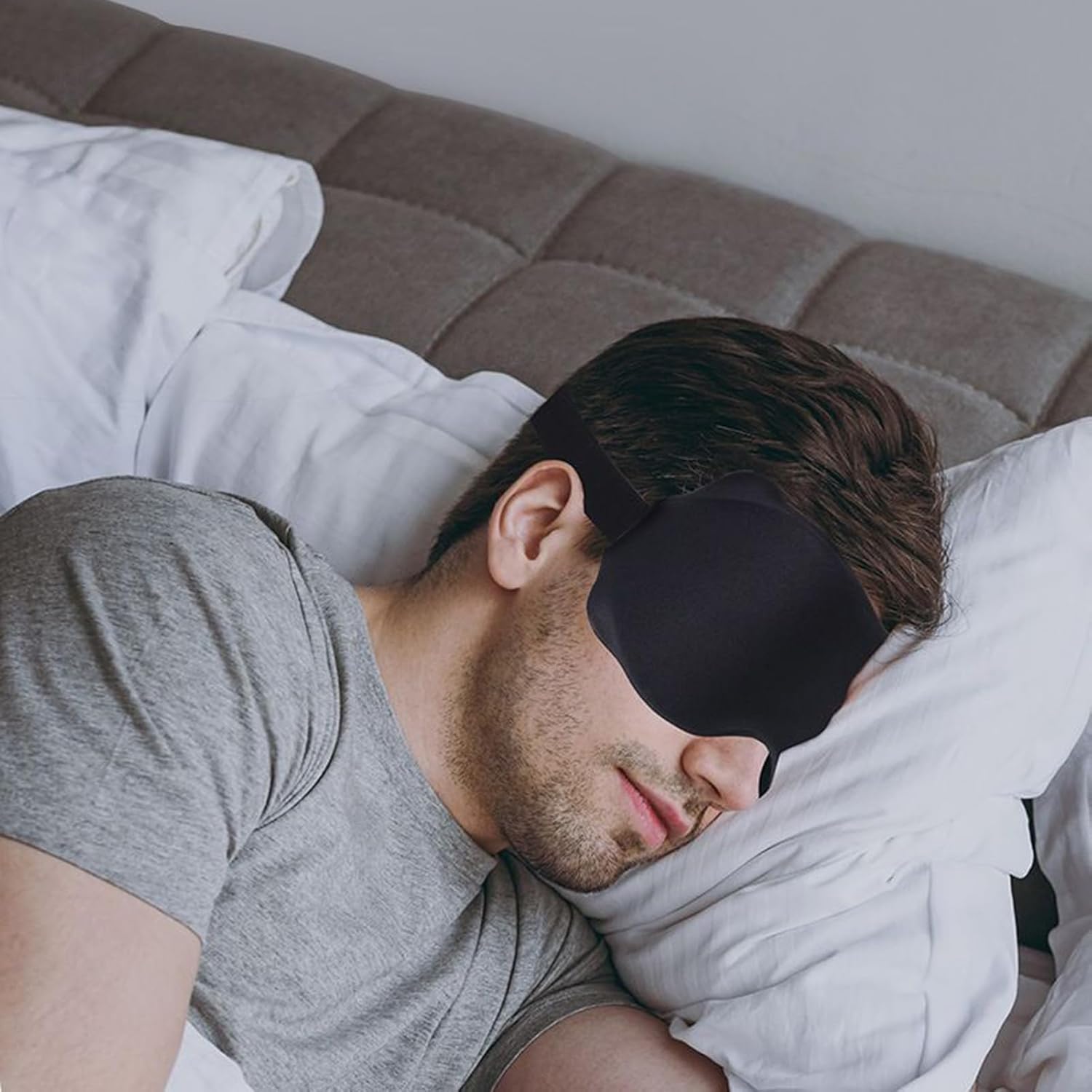 Sleep Mask for Travel, Nap & Bedtime | Adjustable Eye Shaped Visor, Comfortable Breathable Night Mask, Relaxing Headband for Deep Sleep - Image 10