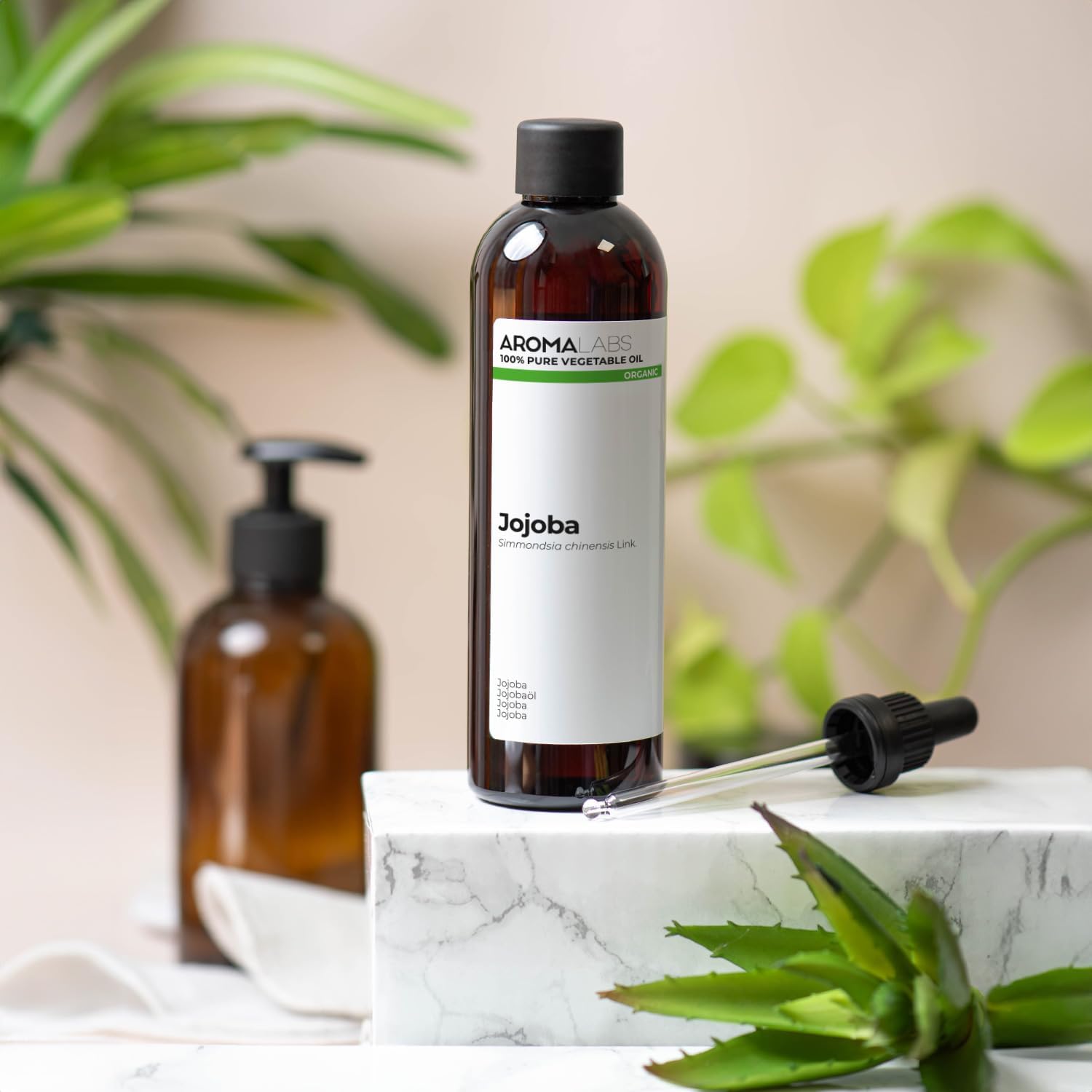 Jojoba Organic (Simmondsia chinensis) 250 ml Virgin and Cosmos Certified Vegetable Oil Aroma Labs Made in France - Image 8